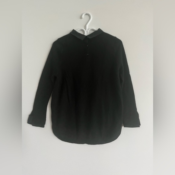 Cashmere and Silk Vue Sur Mer France Faux Layered Sweater - Picture 7 of 8